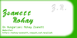 zsanett mohay business card